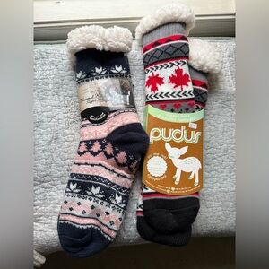 Bundle - 2 PAIR - Fuzzy Slipper Socks